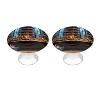 FodPand Lot de 2 boutons d'armoire de 2,8 cm à trou unique - Poignées décoratives pour meubles de laboratoire de chimie - Pour commode, cuisine, salle de bain, armoire, meuble, placard