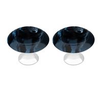 FodPand Lot de 2 boutons d'armoire de cuisine de 2,8 cm avec vis à trou unique, poignées de commode en acier inoxydable pour armoire de salle de bain, placard, porte d'armoire
