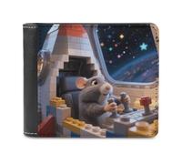 FodPand Portefeuille 3D mignon en forme de cochon d'Inde pour homme et femme, porte-cartes fin en cuir synthétique avec 8 emplacements pour cartes, portefeuille minimaliste à deux volets, poche avant