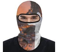 FodPand Rio Christ The Redeemer City Cache-cou coupe-vent Masque intégral Cagoule pour le ski, la course à pied, le cyclisme