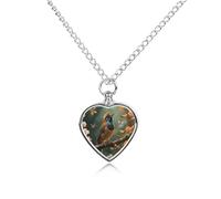 FodPand Royal Flycatcher Collier commémoratif pour cendres de animal domestique étanche Bijoux pour homme et femme Pendentif urne réglable avec kit de remplissage Cadeau souvenir pour la perte de