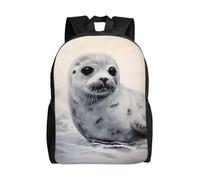 FodPand Sac à dos de voyage en forme de champignon pour homme et femme 15,6" - Sac à dos imperméable pour ordinateur portable de travail, Peinture phoque du Groenland, taille unique