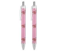 FodPand Stylos à bille rétractables avec clip de poche - Stylo à encre gel noire - Pointe fine de 0,5 mm - Séchage rapide - Encre liquide guépard - Fournitures de bureau pour journal intime, prise de