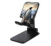 FodPand Support de téléphone portable réglable en forme de famille de pingouins pour bureau, support universel mains libres pour téléphone portable en avion, accessoires de voyage, compatible avec 4 à