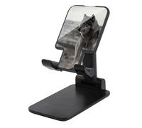 FodPand Support de téléphone portable réglable en forme de loup sur l'herbe pour bureau - Support universel mains libres pour téléphone portable en avion - Compatible avec 4 à 8 smartphones et
