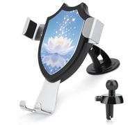 FodPand Support de téléphone universel pour voiture - Rotation à 360 ° - Ventouse - Magique - Fleur de lotus - Pour tableau de bord, pare-brise et grille d'aération - Compatible avec tous les