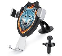 FodPand Support de téléphone universel pour voiture - Rotation à 360 ° - Ventouse - Pour tableau de bord, pare-brise et grille d'aération - Compatible avec tous les smartphones