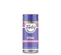 Fody Assaisonnement pour steak alimentaire, 90,7 g, sans ail et oignon, faible certifié FODMAP, compatible avec l'intestin et le IBS, végétalien, sans OGM, sans gluten, compatible avec le régime
