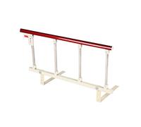 FOELANNE Barrière de sécurité pour lit, Barrières de lit avec poignée Rabattable, Argent, Blanc, Rouge, Grain de Bois, 70/95 cm x 40 cm(B,95cmx40cm/37.40x15.74in)