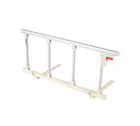 FOELANNE Barrière de sécurité pour lit, Barrières de lit avec poignée Rabattable, Argent, Blanc, Rouge, Grain de Bois, 70/95 cm x 40 cm(A,95cmx40cm/37.40x15.74in)