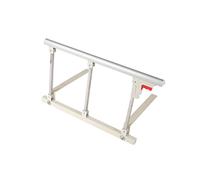 FOELANNE Barrière de sécurité pour lit, Barrières de lit avec poignée Rabattable, Argent, Blanc, Rouge, Grain de Bois, 70/95 cm x 40 cm(A,70cmx40cm/27.55x15.74in)