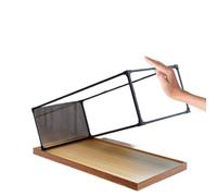 FOELANNE Boîte d'exposition Acrylique, Vitrine en Acrylique avec Socle en Bois for Le Stockage d'objets de Collection, Transparente, Plusieurs Tailles(30x30x30cm(12"x12"x12"))