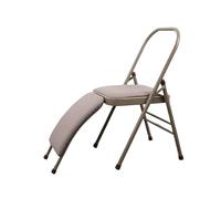 FOELANNE Chaise de Bureau Pliable et Portable, Bold Yoga Chair Pliant Handstand Tabouret Gris Clair, Noir 81x41x102cm(Light Grey)