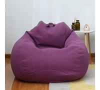 FOELANNE Chaise de Haricot, Organisateur de Rangement for Jouets en Peluche, siège de Sol, Chaise Pliable en Lin, Housse de canapé (sans Rembourrage)(3,90X110cm)