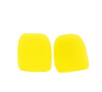 FOELANNE Couverture de Mousse Micro, Housse Universelle en Mousse for Microphone à Main, Paquet de 10, Multicolore(Yellow)