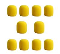 FOELANNE Couverture de Mousse Micro, Lot de 10 Housses en éponge for Pare-Brise de Microphone, Multicolore, 70x60x10mm(Yellow)