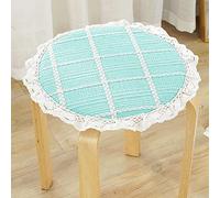 FOELANNE Les chaises à Manger, Galettes de Chaise Rondes en Coton et Lin avec Attaches, Multicolores, diamètre 30-50 cm(V,Diameter:30cm(12inch))