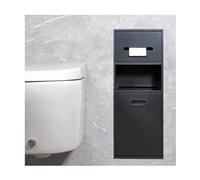 FOELANNE Niche encastrée en Acier Inoxydable, Niche de Douche en Acier Inoxydable, étagère encastrée, Organisateur Multicolore 67x23x14cm(Black-a)