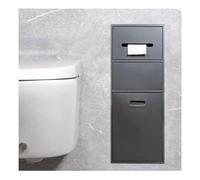 FOELANNE Niche encastrée en Acier Inoxydable, Niche de Douche en Acier Inoxydable, étagère encastrée, Organisateur Multicolore 67x23x14cm(Grey-b)