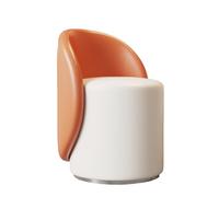FOELANNE Un siège sur Le Dos, Pouf Rond pivotant à 360 °, Repose-Pieds capitonné, siège Souple, Multicolore(Patchwork Multicolor)