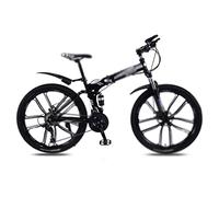 FOELANNE Vélo de Ville, Vélo Professionnel à pédales, Cadre en Acier à Haute teneur en Carbone, Double Frein à Disque, Absorption des Chocs, Multicolore, 21/24/27/30 Vitesses(Black Sier,21 Speed)