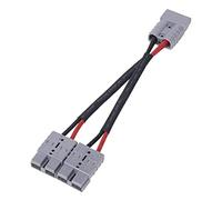 Foemey 50 A pour Anderson Connecteur double Y Adaptateur Batterie Power Connector Forklift Power Plug Connecteur avec câble de voiture de 6 mm