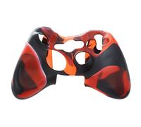 Foemey Housse de protection en silicone pour Controleur Camouflage rouge + noir