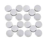 Foemey Lot de 20 pots vides en aluminium pour baume à lèvres 15 ml