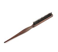 Foemey Wood PoignÉE Brosse À Cheveux En Poils De Sanglier Naturel Peigne Duveteux Coiffure Coiffeur Bois-Couleur