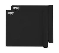 Foepoge Sets De 2 Grand 60x40 cm Tapis en Silicone pour Resine, Antiadhésif Tapis de Table Silicone, Résistant à la Chaleur Antidérapant Tapis Silicone Resine Epoxy pour Travaux Manuels, Noir