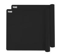 Foepoge Sets De 2 Grand 71x51 cm Tapis en Silicone pour Resine, Antiadhésif Tapis de Table Silicone, Résistant à la Chaleur Antidérapant Tapis Silicone Resine Epoxy pour Travaux Manuels, Noir