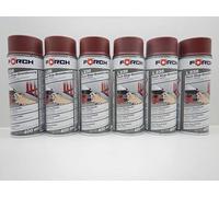 Förch Lot de 6 apprêts antirouille, de qualité supérieure, rouge brun L236, en spray, 400 ml