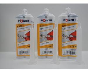FÖRCH REPARATUR 2K SPEED K151 Lot de 3 colles plastiques bi-composants, 60 g