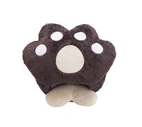 Fofetbfo Tapis de souris chauffant USB - Motif patte d'ours mignonne - Avec protège-poignet - Pour bureau, maison, ordinateur de bureau - Pour homme et femme - Marron foncé
