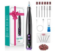 Fofile Ponceuse pour Ongles Professionnelle, 12 en 1 Lime Ongle Electrique sans Fil, 20000 tr/min 9 Vitesses Réglables , Machine Ongles avec LED Écran Numérique pour Manucure Pédicure