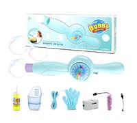 Fog Bubble Machine - 31x8.5cm Rechargeable Portable Fog Bubble Maker with Light Music, Automatic Bubbles Wand for Boys Girls Party Backyard Park Pool Beach Festival
