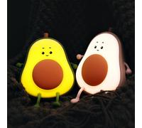 FOGARI Avocat Veilleuse Enfant 3 Modes de Lumière Contrôle Tactile Dimmable Silicone USB Rechargeable Vert