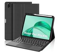 FOGARI Clavier avec Touchpad pour Honor Pad X8a/X8b 11" 2025 | Housse pour Honor Pad X8a/X8b avec clavier Bluetooth espagnol Ñ amovible avec tracker pour tablette Honor Pad X8a/X8b 11