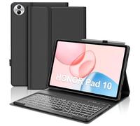 FOGARI Clavier pour Honor Pad 10 12,1 pouces 2025, Housse Honor Pad 10 avec clavier, espagnol Ñ Clavier rétroéclairé Bluetooth pour tablette Honor Pad 10 12,1", noir