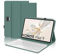 FOGARI Clavier pour Honor Pad 9 12,1 pouces 2024, Housse Honor Pad 9 avec clavier, espagnol Ñ Clavier Bluetooth pour tablette Honor Pad 9 12,1", vert foncé