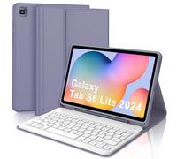 FOGARI Clavier pour Samsung Galaxy Tab S6 Lite 10,4" 2024/2022 | Étui avec clavier Bluetooth espagnol Ñ pour tablette Samsung S6 Lite 10,4" 2024/2022/2020, violet