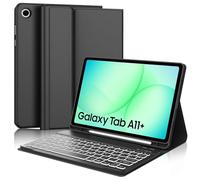 FOGARI Clavier pour Samsung Tab A11 Plus 11" 2025 | Espagnol Ñ Clavier Bluetooth rétroéclairé pour tablette Samsung Galaxy Tab A11+/A11 Plus 11" 2025 SM-X230/X235/X236B, noir