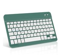 FOGARI Clavier Tablette Bluetooth 10 Pouces - AZERTY Français Clavier Léger Fin Keyboard pour iPad Samsung Galaxy Redmi/XiaomiPad HuaweiPad HonorPad FireHD,pour Android/iOS/Fire OS,Vert Foncé