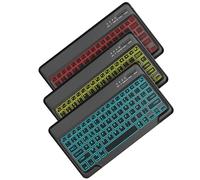 FOGARI Clavier Tablette Bluetooth 12 Pouces - AZERTY Français avec Rétroéclairage Clavier Léger Fin Keyboard pour iPad Samsung Redmi/XiaomiPad HuaweiPad HonorPad pour Lenovo,Fire HD,Noir