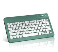 FOGARI Clavier Tablette Bluetooth 12 Pouces - AZERTY Français Clavier Léger Fin Keyboard pour iPad Pro Samsung Galaxy Redmi/XiaomiPad HuaweiPad HonorPad Fire HD, pour Android/iOS, Vert Foncé