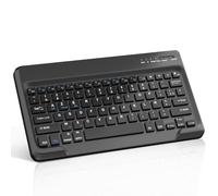 FOGARI Clavier Tablette Bluetooth 12 Pouces - AZERTY Français Clavier Léger Fin Keyboard pour iPad Pro Samsung Galaxy Redmi/XiaomiPad HuaweiPad HonorPad Fire HD, pour Android/iOS/Fire OS,Noir