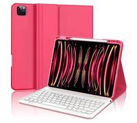 FOGARI Coque Clavier pour iPad Pro 12.9 2022/2021/2020/2018, AZERTY Français Étui Clavier Magnétique Bluetooth sans Fil pour iPad Pro 12.9 6è/5è/4è/3è Gén, Rouge