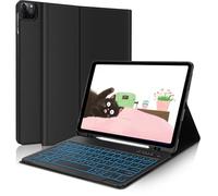 FOGARI Étui avec Clavier pour iPad Pro 12.9" 6a/5a/4a/3ème Génération, Air 13" 2024 (M2) - Bluetooth Amovible avec Porte-Stylo - Layout Italien Noir