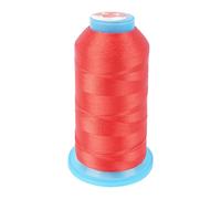FOGAWA Fil de Couture en Nylon collé 1200m, 210D/3, Fil à coudre robuste pour la couture du cuir, denim, Les Bagages, Les Porte-Monnaie (Rouge)