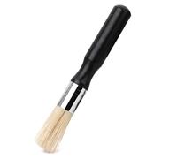 Fogbush Barista - Brosse de nettoyage en poils naturels - Avec poignée ergonomique en bois - Pour porte-filtre, moulin et buse vapeur - Nettoyage doux et sans rayures pour un plaisir complet du café